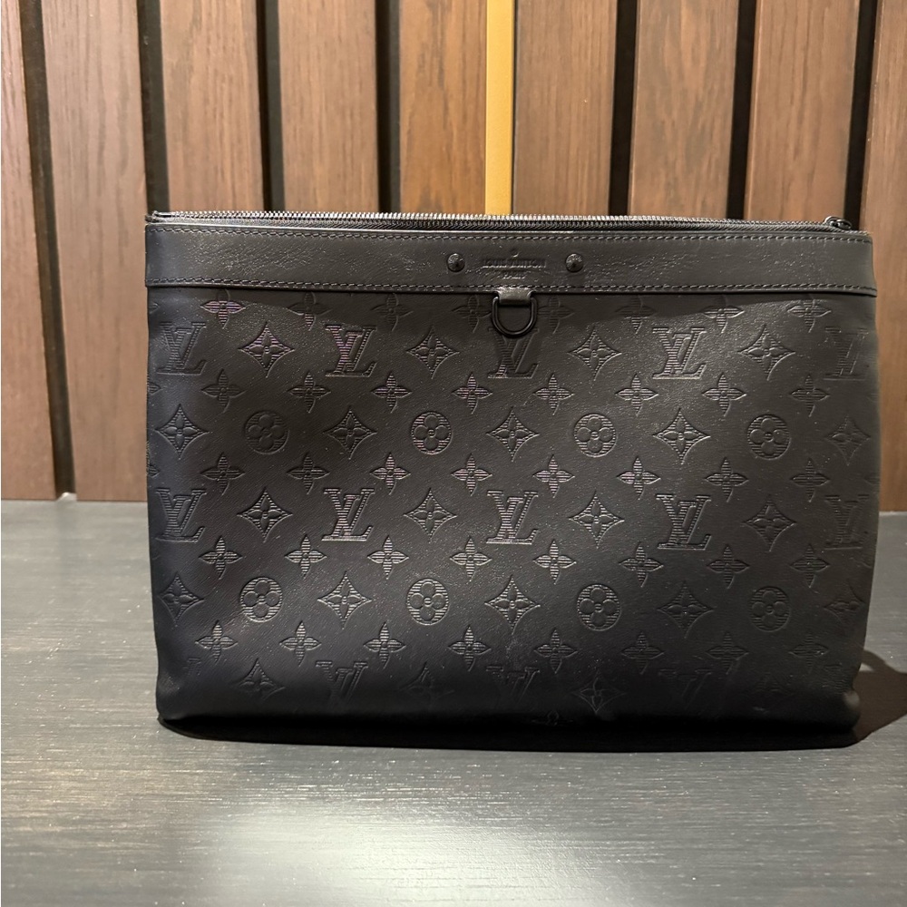 Louis Vuitton Pochette Voyage MM – Monogram Shadow Leather (Black)